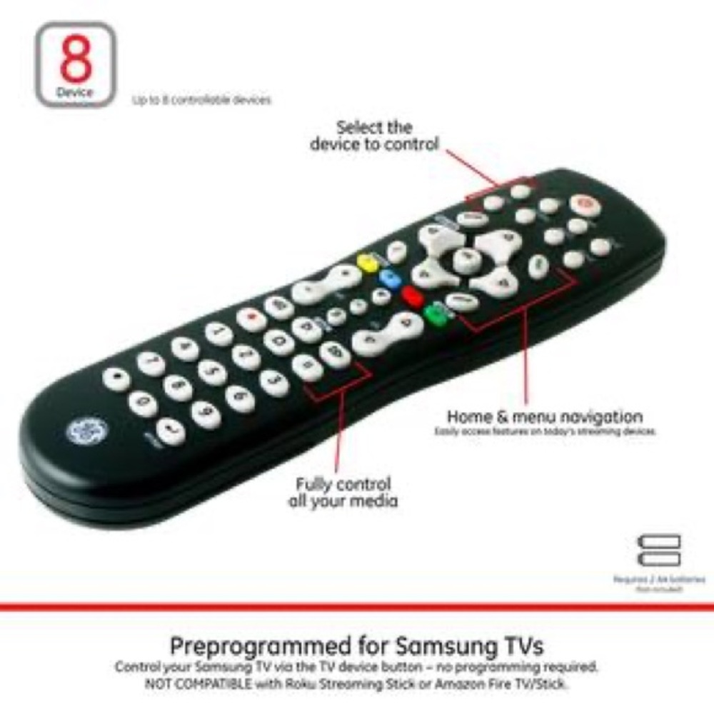 Black Universal Remote Control - Picture 5 of 8